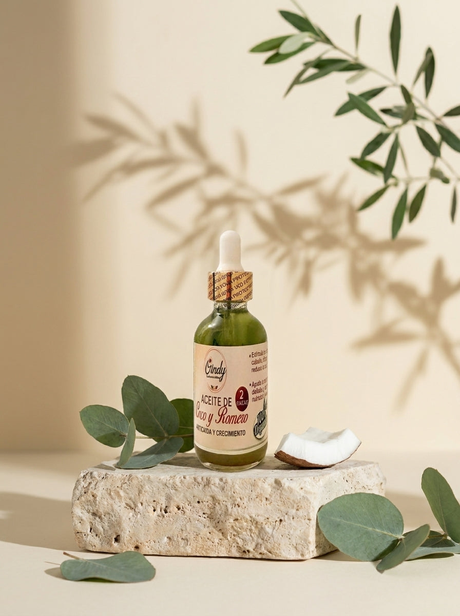 Aceite de Coco y Romero (Anticaida y Crecimiento)