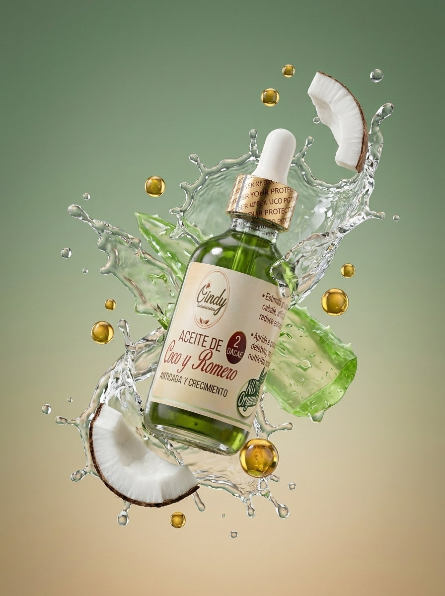 Aceite de Coco y Romero (Anticaida y Crecimiento)